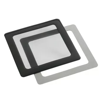 Dulkių filtras DEMCiflex DF0002 80 mm ventiliatoriui, juodas, 105,3 × 105,3 mm