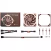 120 mm ventiliatorius Noctua NF-A12x25 G2 LS-PWM su PWM jungtimi, mažo triukšmo adapteriu