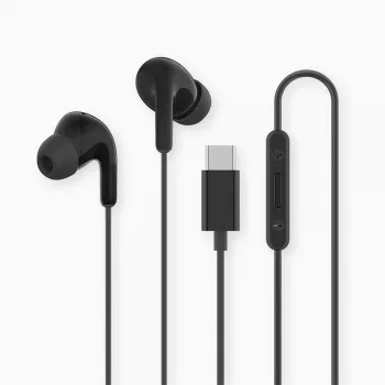Ausinės Xiaomi BHR8930GL, USB Type-C, 12,4 mm, IP54, juodos