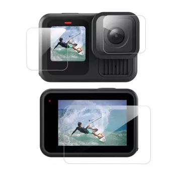 Telesin grūdinto stiklo apsauginis rinkinys 3 vnt., GoPro Hero 13 Black (S6-FLM-07-TGP)