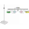 LED lazerinis juostinis šviestuvų rinkinys EUROLITE KLS su BPS-3 garsiakalbių stovais, baltas
