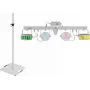 LED lazerinis juostinis šviestuvų rinkinys EUROLITE KLS su BPS-3 garsiakalbių stovais, baltas