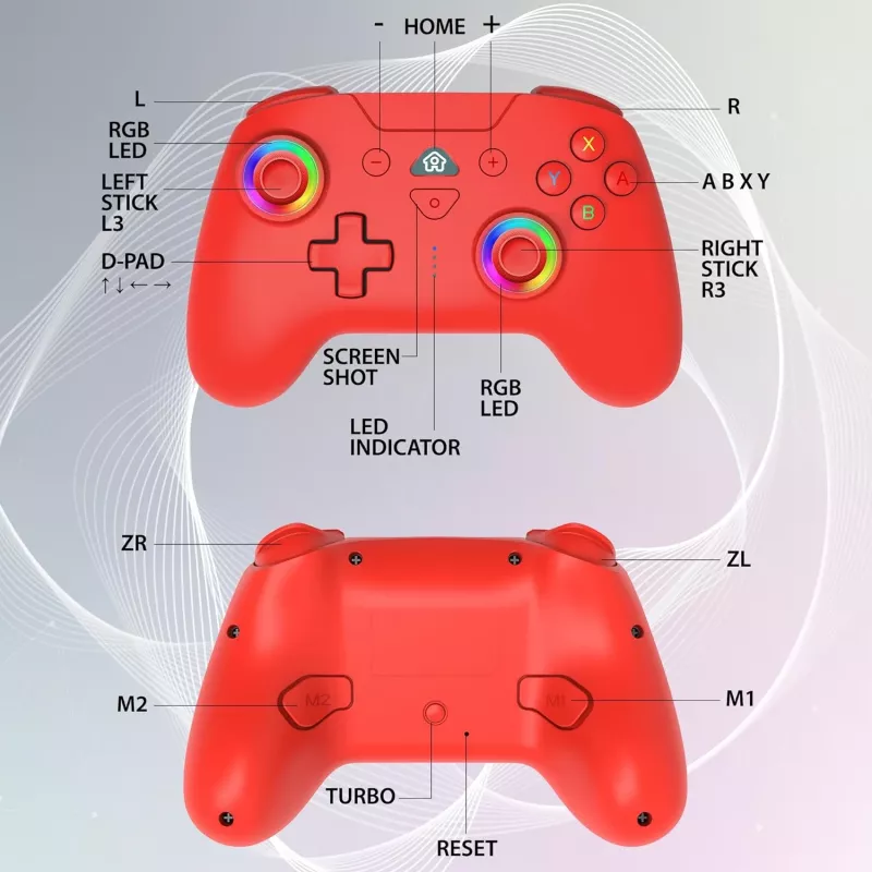 Subsonic Wireless LED valdiklis raudonas Switch