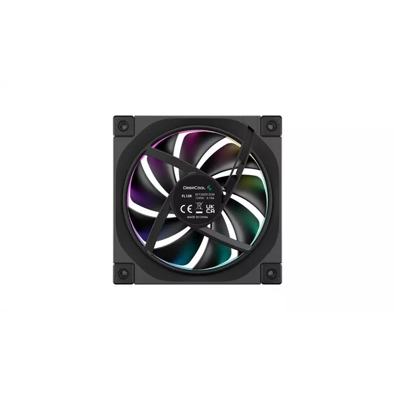 DeepCool FL12R 120mm ARGB korpuso ventiliatoriai 3 vnt. komplektas juodi