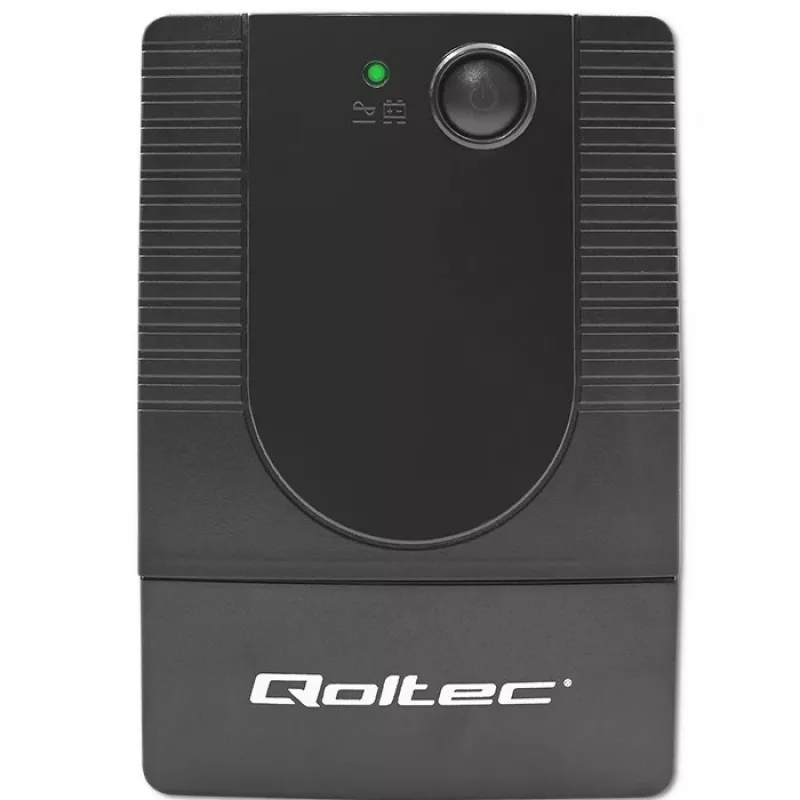 Qoltec 53774 nepertraukiamo maitinimo šaltinis (UPS) Line-Interactive 1 kVA 600 W 1 AC lizdas