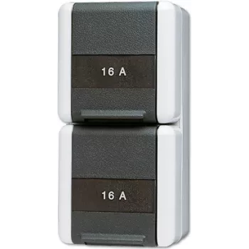 Įleidžiama jungiamoji dėžutė JUNG 822 NAW Type F, 75×151×58 mm