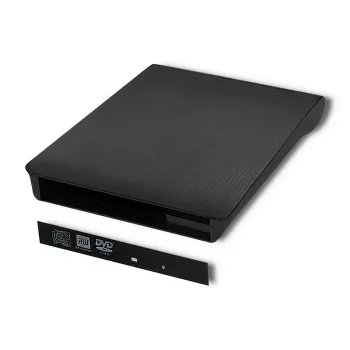 Išorinis USB 2.0 SATA optinių diskų korpusas Qoltec 51863 Juodas
