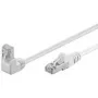 Wentronic Goobay CAT 5e jungiamasis kabelis 1x 90° kampu, F/UTP, baltas, 3 m - CCA vario mišinys, 1x RJ45 kištukas 90° (8P8C) (94180)