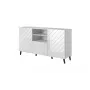 ABETO komoda 150x42x82 baltas blizgus