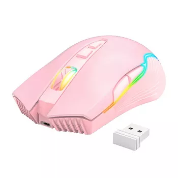 Belaidė žaidimų pelė Onikuma CW905 rožinė 2.4G