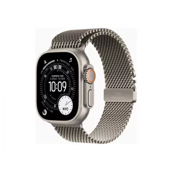 Apple Watch Ultra 3 GPS + Cellular 49mm natūralaus titano korpusas su natūralaus titano Milano kilpa – vidutinis | Apple
