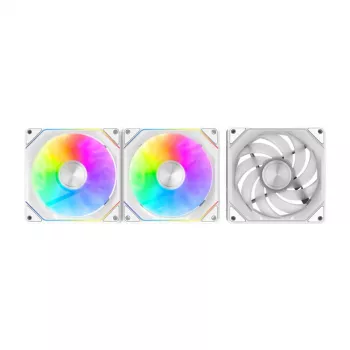 Aušinimo ventiliatorių rinkinys Darkflash Gauss G24 3 vnt. Balti 120 mm
