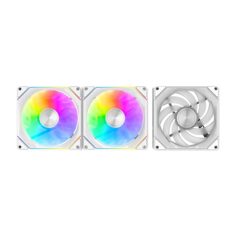 Aušinimo ventiliatorių rinkinys Darkflash Gauss G24 3 vnt. Balti 120 mm