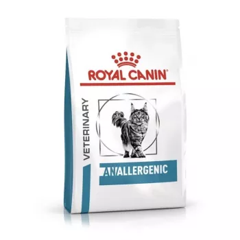 Sausas kačių ėdalas Royal Canin Anallergenic VHN 4 kg – hipoalerginis veterinarinis racionas, baltymai 24,6%, riebalai 17%