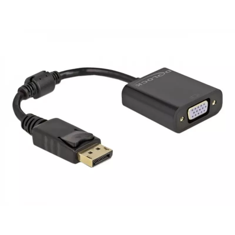 Adapteris DisplayPort 1.2 (vyriškas) į VGA (moteriška) DeLOCK 61006