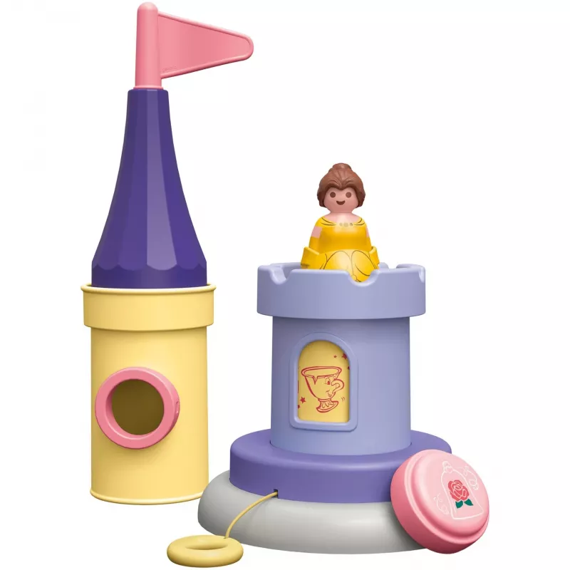 PLAYMOBIL JUNIOR & Disney: Belle S bokštas su garsu | Žaidimų rinkinys mažiems vaikams 1-3