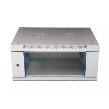 Sieninis 19 inch stelažas Extralink 4U 600x450 pilkas