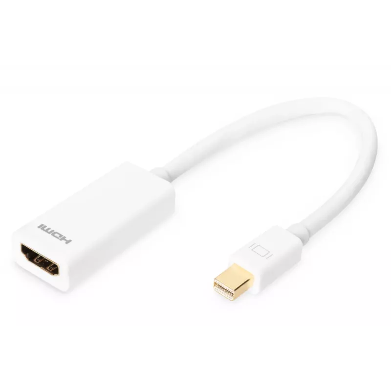 DIGITUS Mini DisplayPort į HDMI Type A adapterio kabelis, 0,15 m