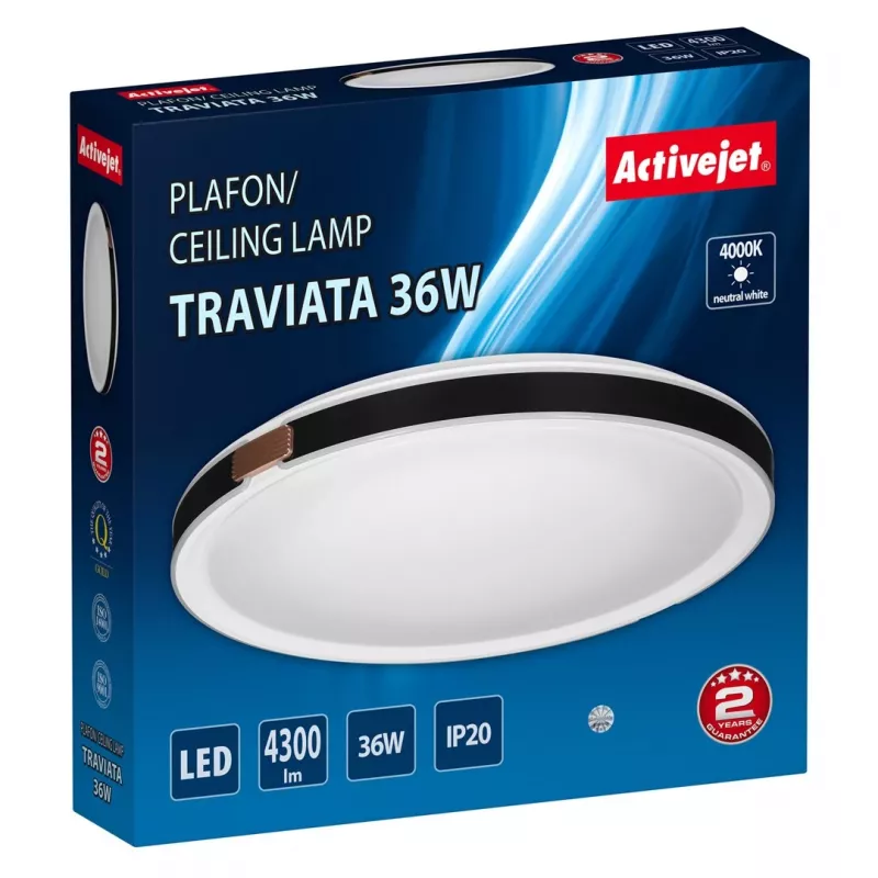 Activejet AJE-TRAVIATA LED lubų šviestuvas 36W