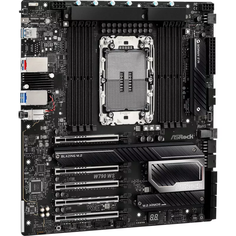 Motininė plokštė ASRock W790 WS R2.0 Intel W790 LGA 4677 Extended ATX