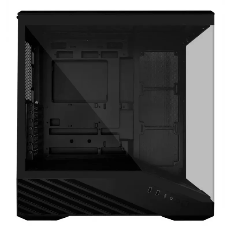 Korpusas Lian Li Vector V100 Midi Tower – Juodas su permatomu paneliu