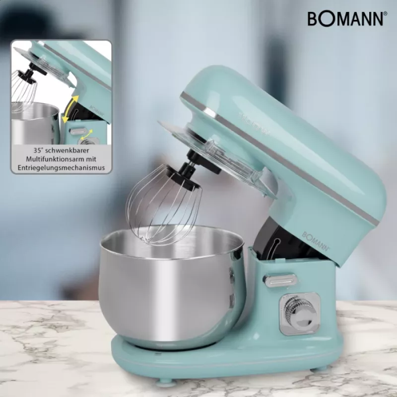 Bomann KM 6030 CB virtuvinis kombainas 1100 W 5 L Mėtų spalva
