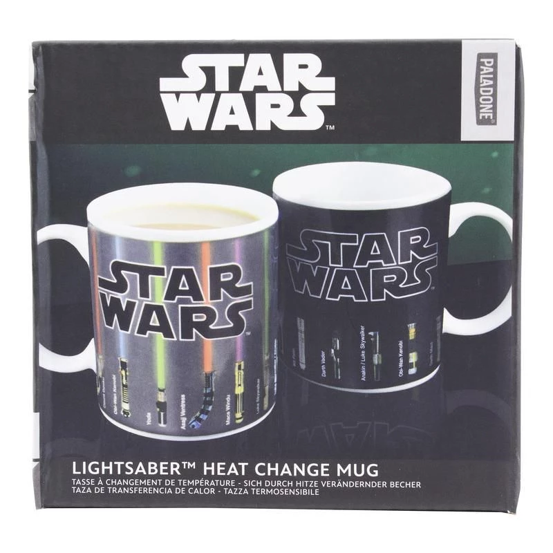 Paladone Star Wars Heat Change puodelis su šviesos kardais