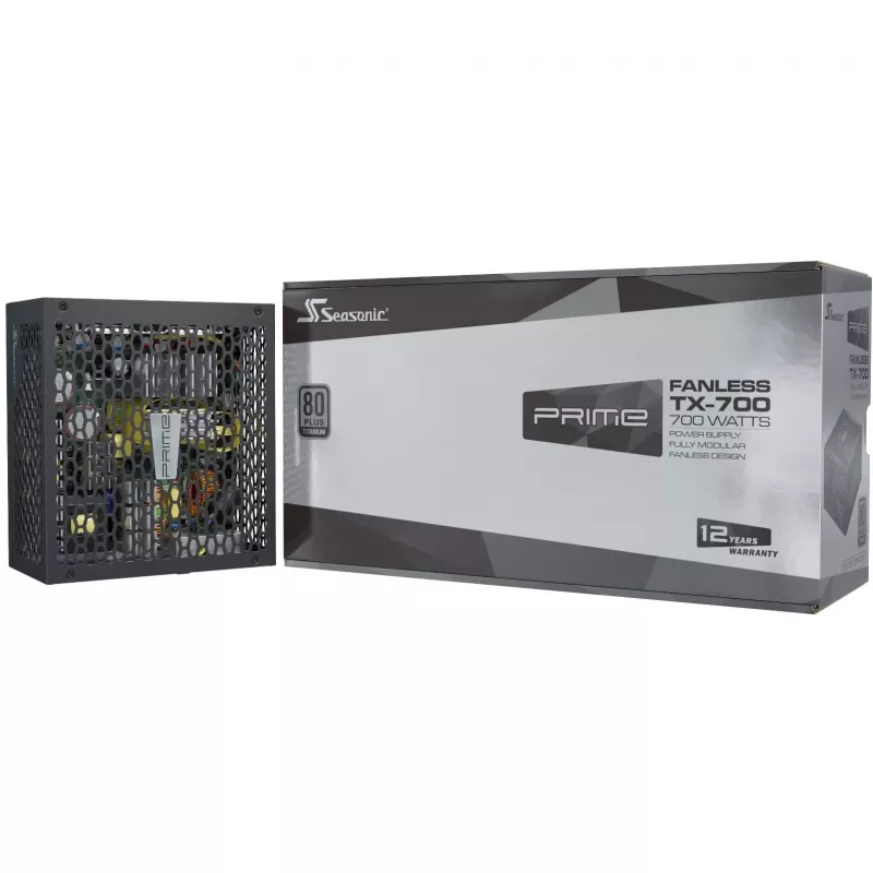 Sea Sonic PRIME-TX-700 Black – tylus beventilis maitinimo šaltinis 700W, 80 PLUS Titanium
