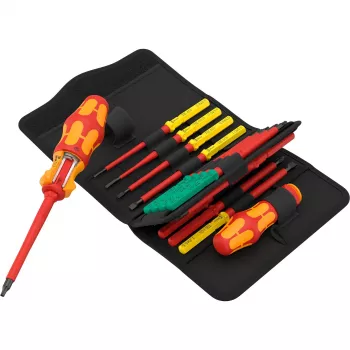 Wera 05006619001 VDE atsuktuvų rinkinys 17 dalių Phillips, Slotted, Pozidriv, TORX, Internal Square Drive (Robertson) (05006619001)