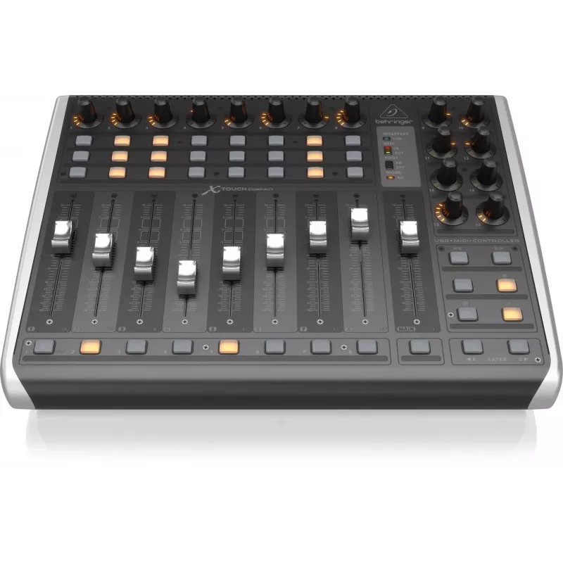 Behringer X-TOUCH COMPACT MIDI klaviatūra USB Juoda