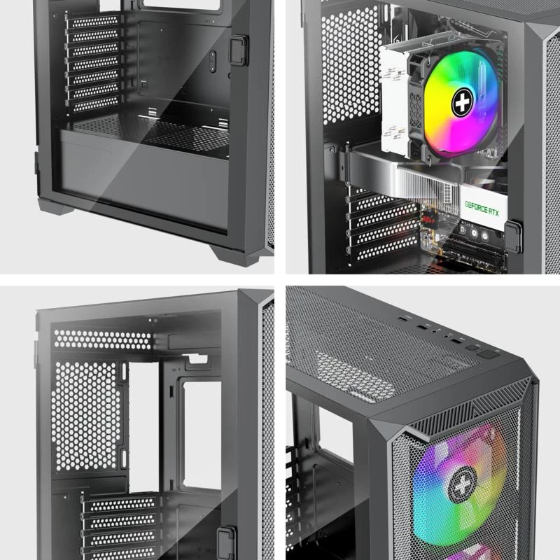 XILENCE XG161 Midi Tower korpusas, ATX/micro ATX/Mini-ITX, juodas