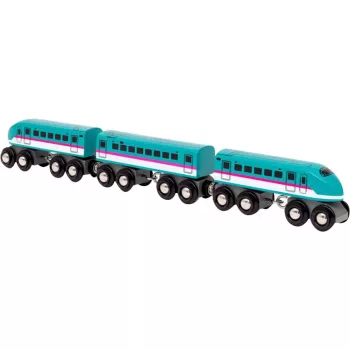 Medinis traukinukas Ravensburger BRIO World Trains of the World Shinkansen E5 Hayabusa