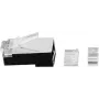 Microconnect KON512-50 FTP ekranuotas RJ lizdas Cat6a sidabrinis 50 vnt.