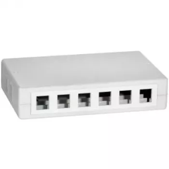 LOGILINK- Keystone paviršinė montavimo dėžutė 12 prievadų UTP, balta (NK4033)