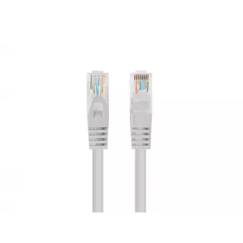 Tinklo kabelis LANBERG PCU5-10CC-0025-S Cat5e U/UTP RJ-45 — 0,25 m, pilkas