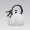Virdulys Maestro MR-1302-WG 2,5 L, nerūdijančio plieno korpusas, baltas, šarnyrinis švilpukas
