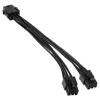 Kolink PGW-AC-KOL-050 vidinis maitinimo kabelis-adapteris 6 kontaktų PCIe į 2x 6 kontaktų PCIe, 0,15 m, juodas