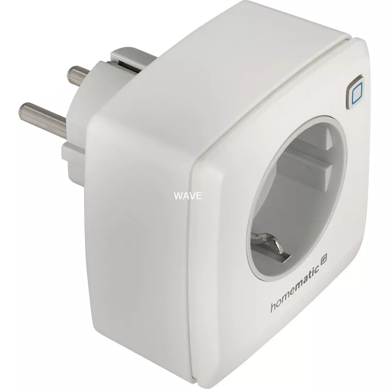 Homematic IP HMIP-PSM-2 išmanusis kištukinis jungiklis su energijos stebėjimu, baltas, IP20, 3680 W
