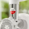 Elektrinis mėsmalės SMAPP 489.8 — 2000 W, 3 sieteliai (2,7 / 8 mm), neslystančios kojelės, pilka