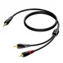 3.5 mm lizdo stereo vyriškas į 2x RCA/Cinch vyriškas garso laidas Procab 1KPCL049 5 m