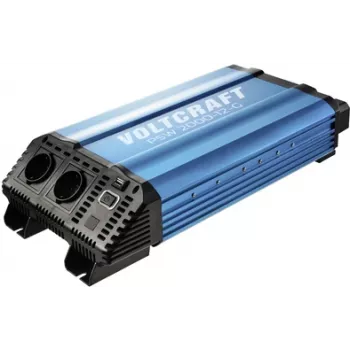 VOLTCRAFT Inverteris PSW 2000-12-G 2000 W 12 V/DC - 230 V/AC gryna sinusinė banga (VC-14490410)
