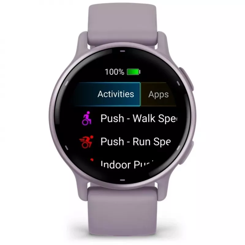 Garmin Vivoactive 5 3.05 cm (1.2) AMOLED skaitmeninis 390 x 390 pikselių liečiamasis ekranas Violetinis Wi-Fi GPS
