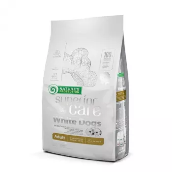 Sausas šunų ėdalas Nature’s Protection Superior Care White Dogs Grain Free Small Lamb 4 kg