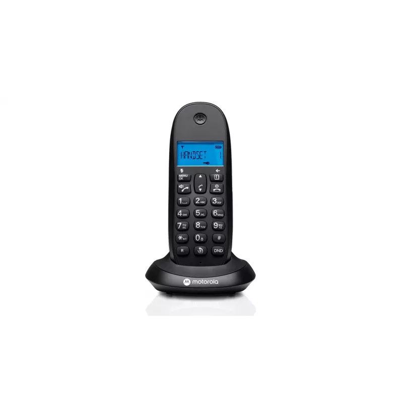 Belaidis telefono ragelis Motorola C1001CB Juodas – DECT belaidis ragelis su 1,6 colių ekranu