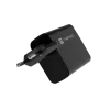 Laidinis mobiliojo įrenginio įkroviklis NATEC NUC-2145, 65W, USB-C PD 3.0 + QC 3.0, 1x USB-C, 1x USB-A, 110–240V, Juodas