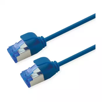 ROLINE Patch Cable Cat.6A (Class EA) S/FTP (PiMF), LSOH, PoE, Mėlyna, 1 m