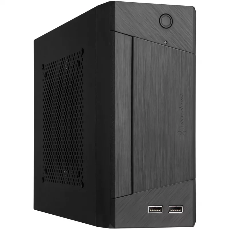 SilverStone MILO ML10 - USFF - Mini-ITX - be maitinimo šaltinio - Juoda - USB/Garsas (SST-ML10B)