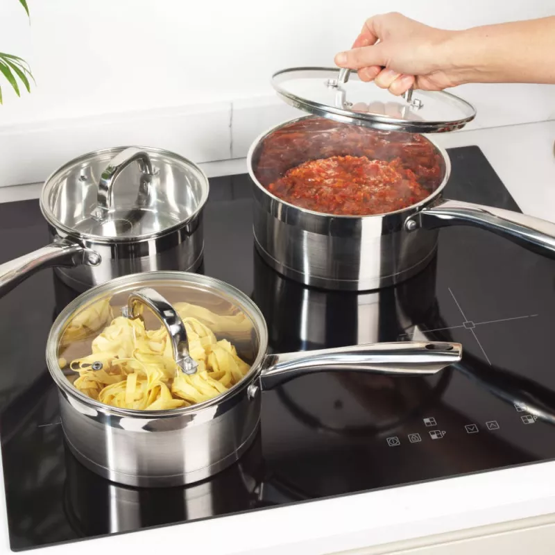 Puodų rinkinys Salter 3 vnt. nerūdijančio plieno keptuvės BW06734EU7