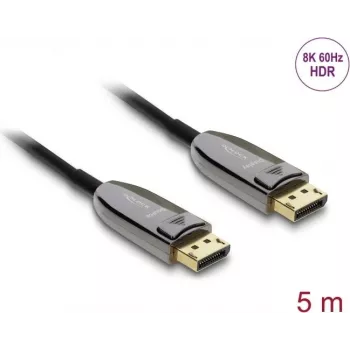 DELOCK Active Optical Cable DisplayPort 2.1 8K 60 Hz 40 Gbps 5 m