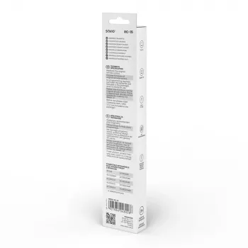 SAVIO universalus TV nuotolinio valdymo pultas RC-15, skirtas TCL SMART TV, IR belaidis, juodas, veikimo atstumas 10 m